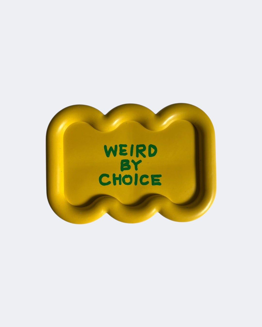 WEIRD BY CHOICE tray / yellow