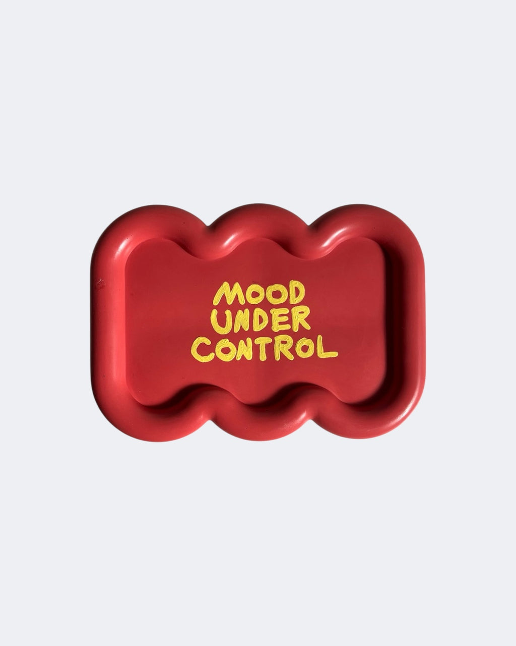 MOOD UNDER CONTROL tray / coral red